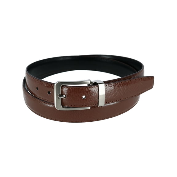 CTM Lizard Print 1 1/8 Inch Reversible Dress Belt