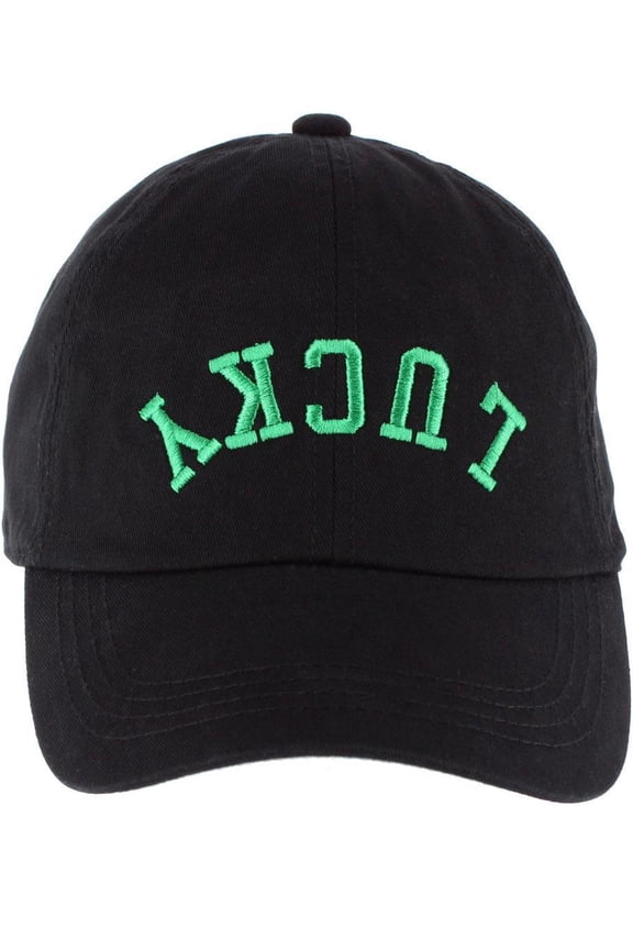 Unisex Lucky Upside Down Embroidered Baseball Cap