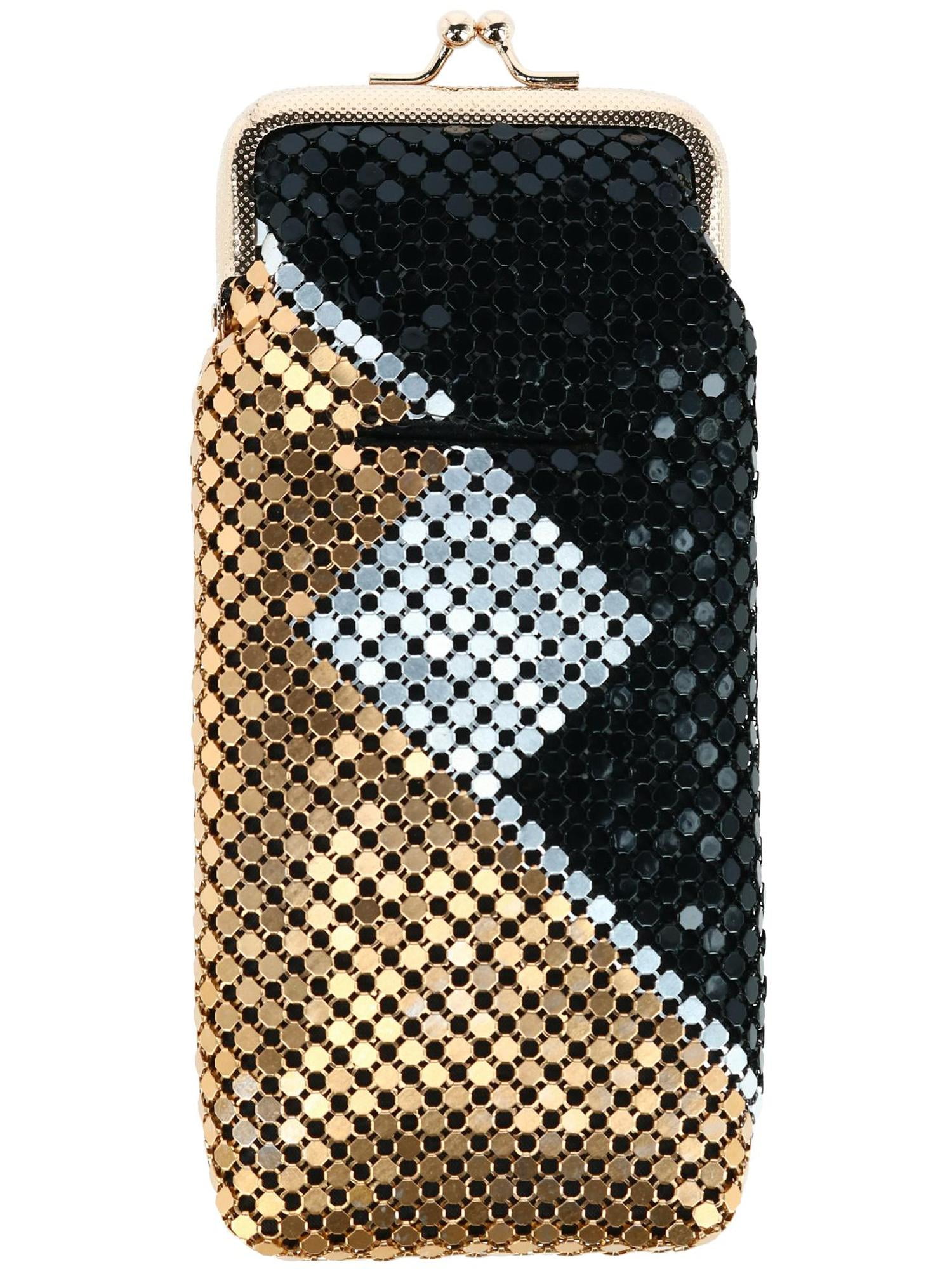 mesh cigarette case CTM Mesh Pattern Cigarette Case with Lighter Pocket & Kiss Lock Closure  (Women)