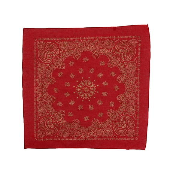 CTM Metallic Gold Paisley Print Bandana