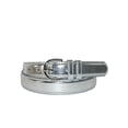 thumbnail image 1 of CTM Metallic Leather Dress Belt 1 1/8 Inch (Women), 1 of 2
