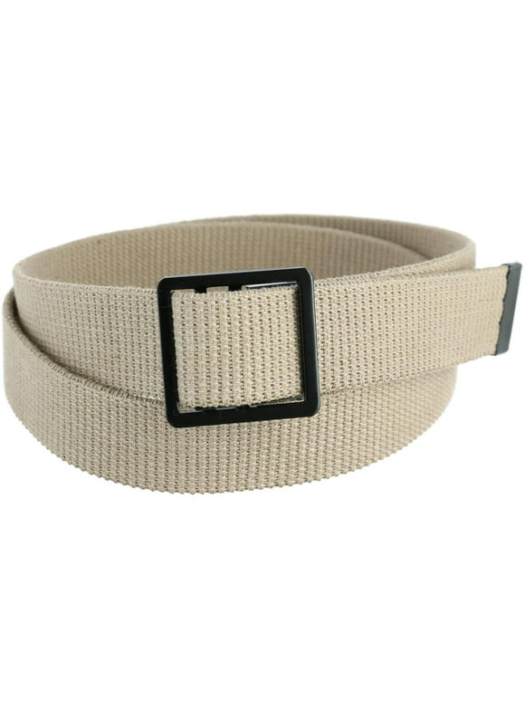 CTM  Military Grade Belt with Open Face Buckle (Men Big & Tall)