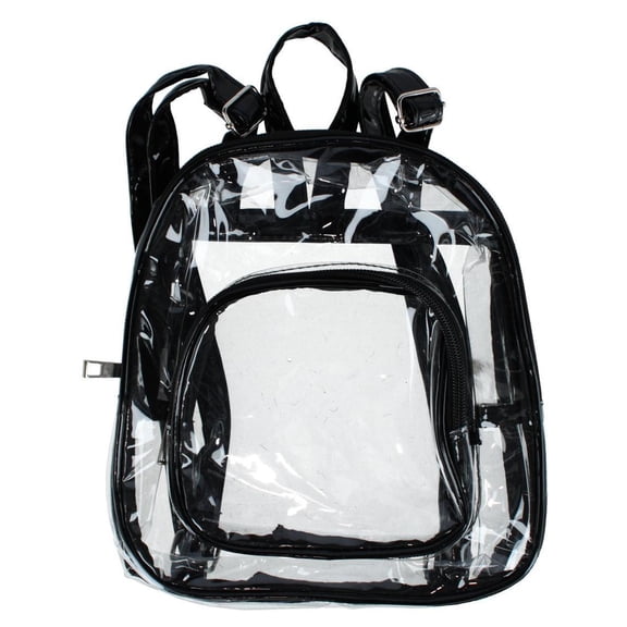 CTM  Mini Clear Transparent Zipper Backpack (Women)