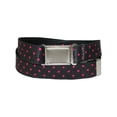 thumbnail image 1 of CTM  No Show Buckle Stretch Belt with Polka Dots (Women's Plus), 1 of 2