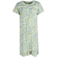 thumbnail image 1 of CTM  Paisley Short Sleeve Duster Sleep Gown (Women), 1 of 5