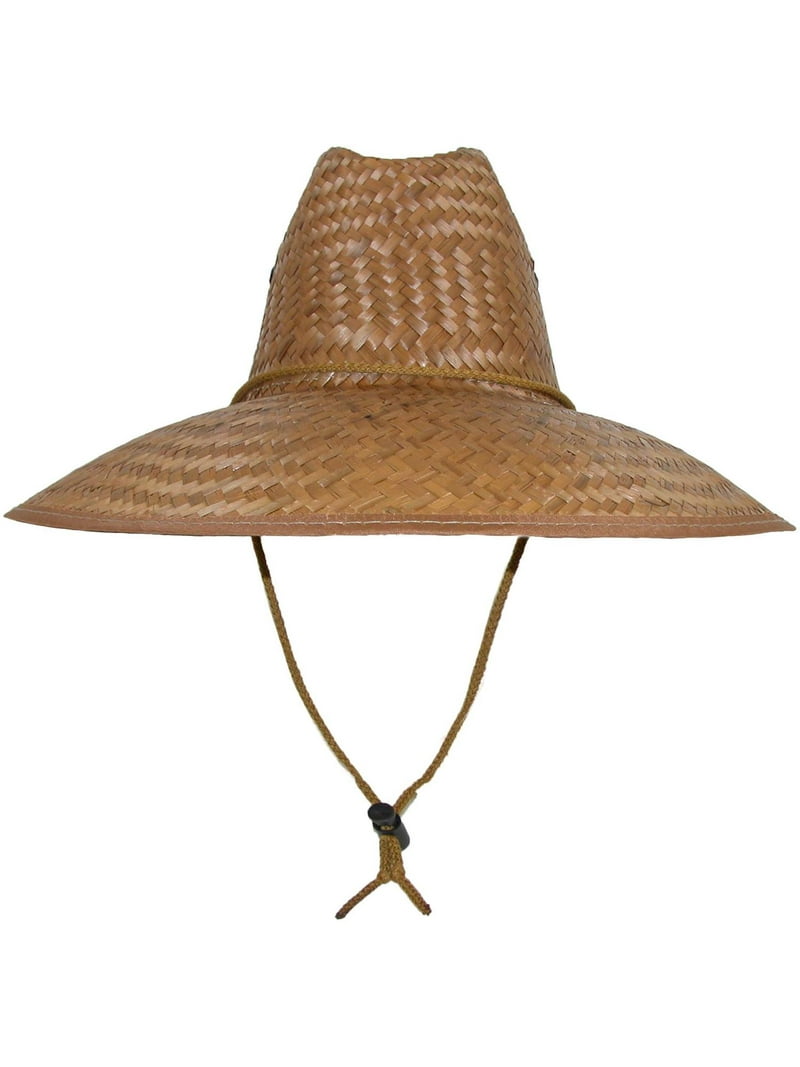 CTM Eco-Friendly Palm Straw Lifeguard Hat with Wide Brim  display picture 1