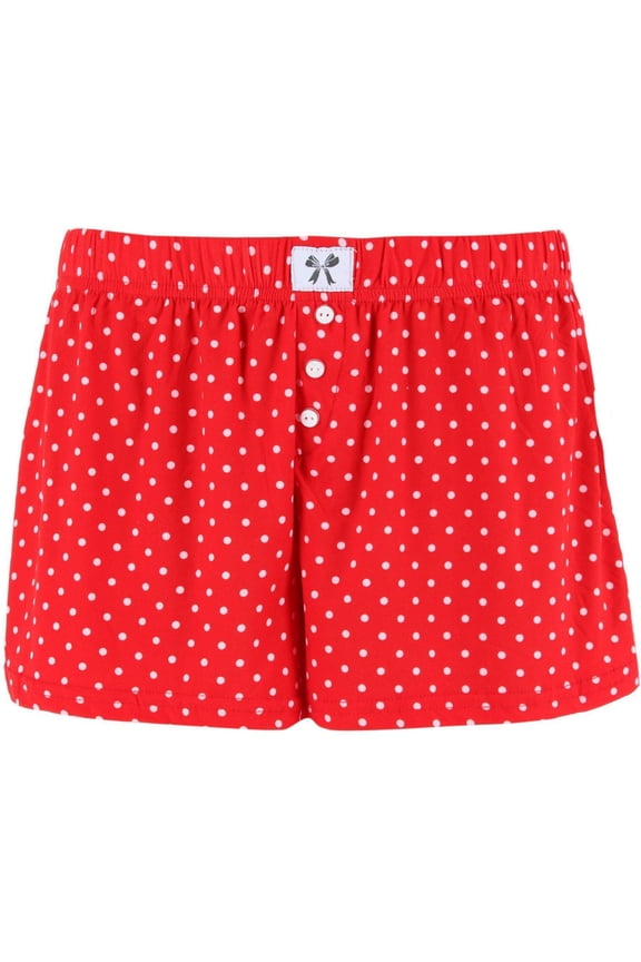 Patterned Pajama Boxer Style Short by Roll Outta Bed (Women)