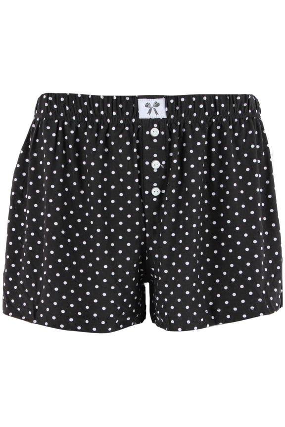 Patterned Pajama Boxer Style Short by Roll Outta Bed (Women)