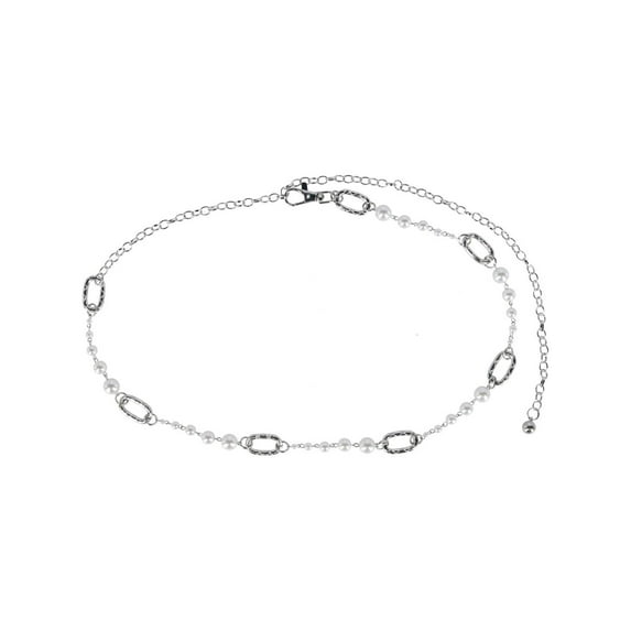 CTM Pearl Chain Link Belt (Women)