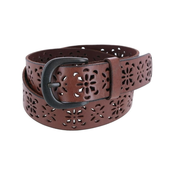 CTM  Perforated Design Leather Belt (Women)