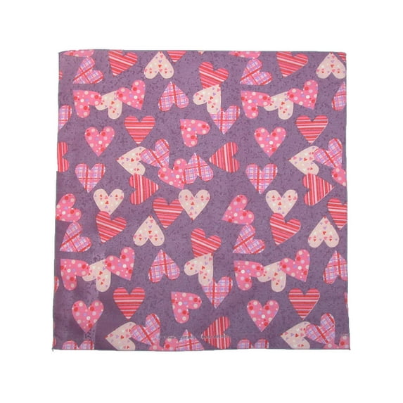 CTM Plaid and Polka Dot Heart Bandana