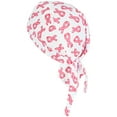 thumbnail image 1 of CTM Premium Cotton Unlined Breast Cancer Pink Ribbon Do Rag, 1 of 3