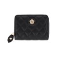 thumbnail image 1 of CTM  Premium Faux Leather Quilted Look Zip Around Card Case (Women), 1 of 4