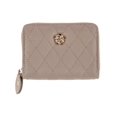 thumbnail image 1 of CTM  Premium Faux Leather Quilted Look Zip Around Card Case (Women), 1 of 4