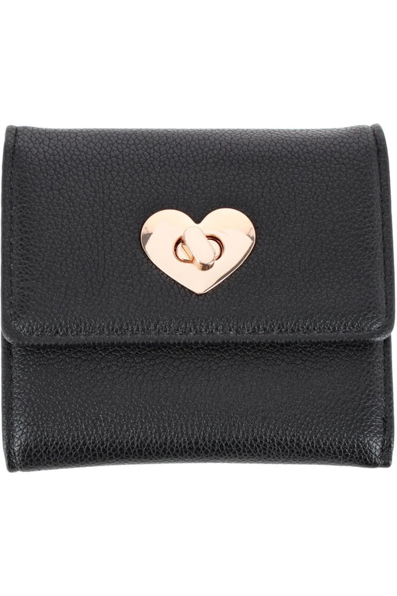 Premium Faux Leather Tri-Fold Mini Wallet (Women)