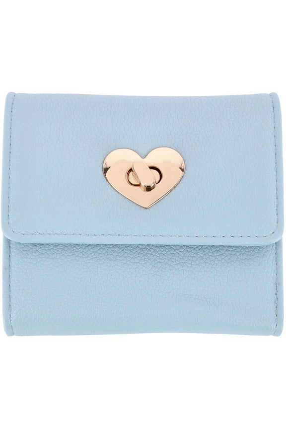 Premium Faux Leather Tri-Fold Mini Wallet (Women)