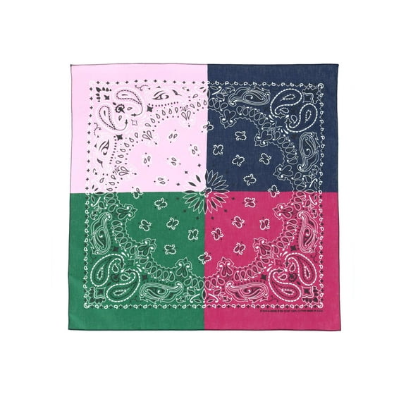 CTM Quad Paisley Print Bandana