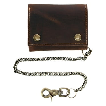 CTM  RFID Hunter Leather Chain Wallet (Men)