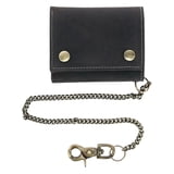 JBG International Men's Hunter Chain Leather RFID Wallet