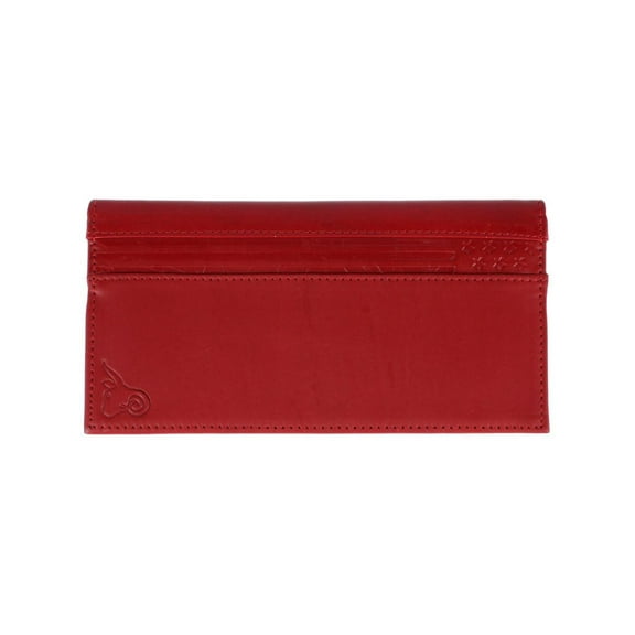 CTM RFID Leather Checkbook Cover with American Flag Detail