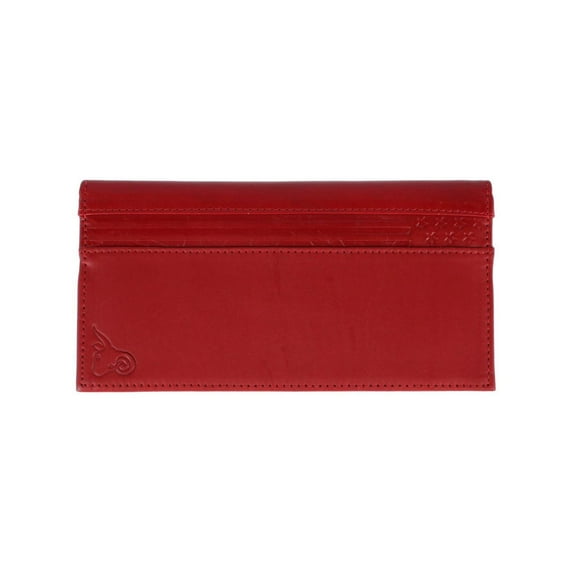 CTM RFID Leather Checkbook Cover with American Flag Detail