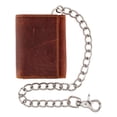 thumbnail image 1 of CTM  RFID Trifold Leather Biker Wallet with Silver Chain (Men), 1 of 6
