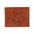 thumbnail image 1 of CTM  RFID Wolf Embossed Bifold Wallet (Men), 1 of 5