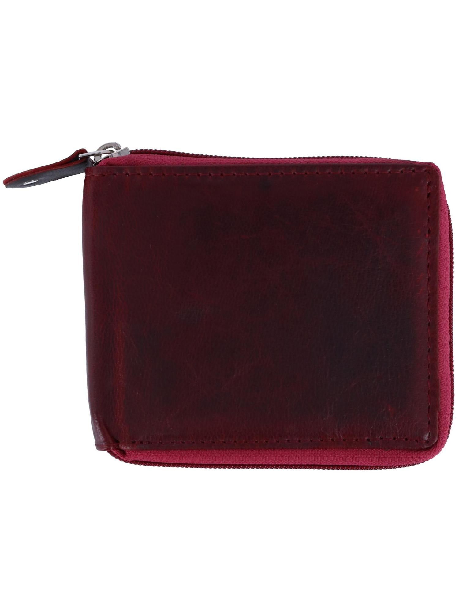 CTM RFID Zip Around Wallet (Men)