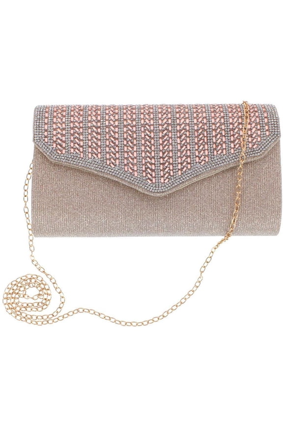 Rhinestone Envelope Clutch Evening Handbag (Women)