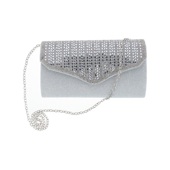 CTM  Rhinestone Envelope Clutch Evening Handbag (Women)