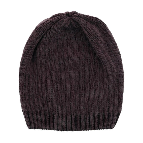 CTM Ribbed Knit Mixed Wool Beanie (Men)