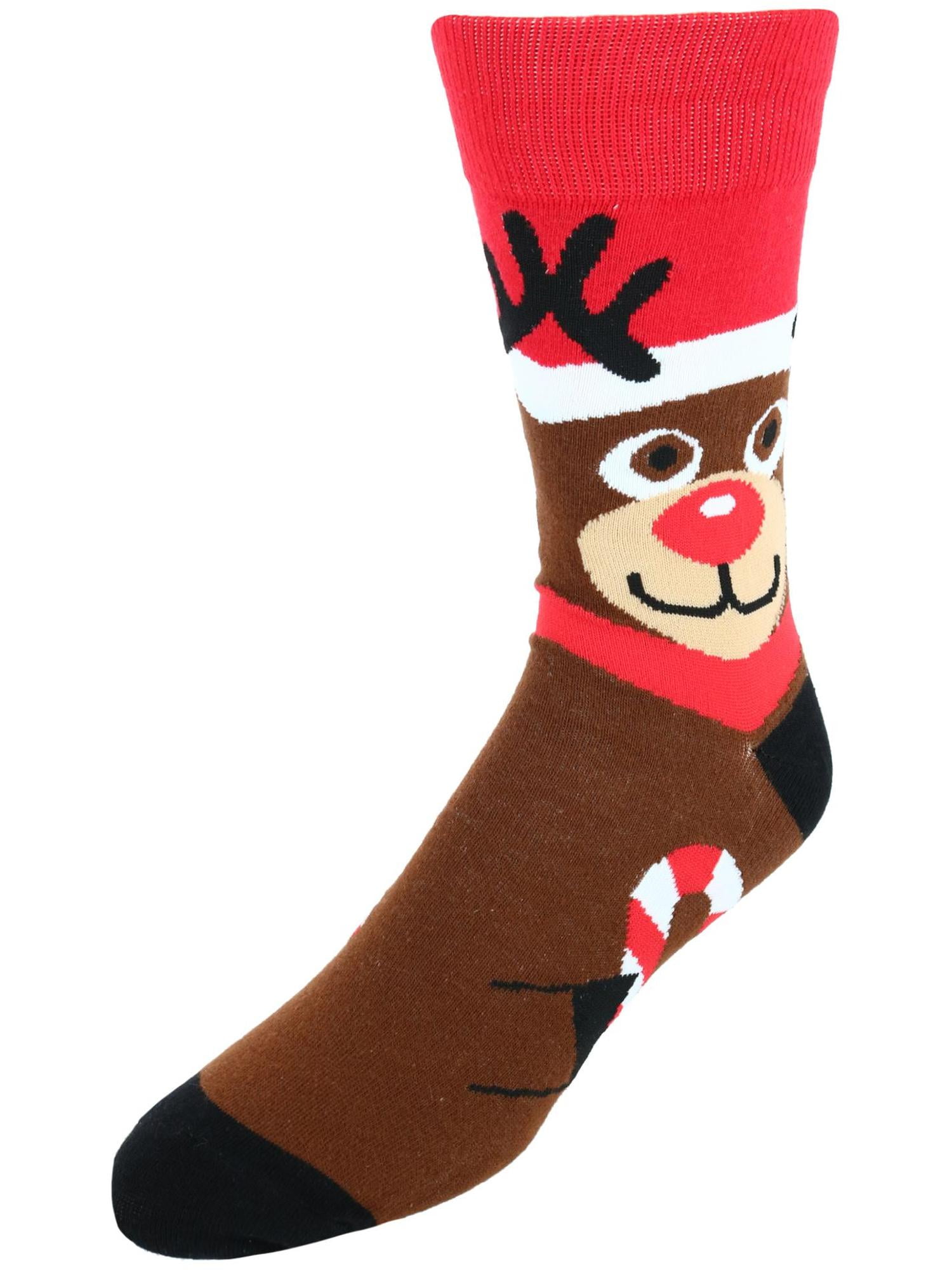 CTM Rudolph Christmas Novelty Socks (Men)