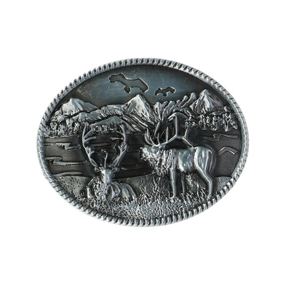CTM Scenic Elk Belt Buckle