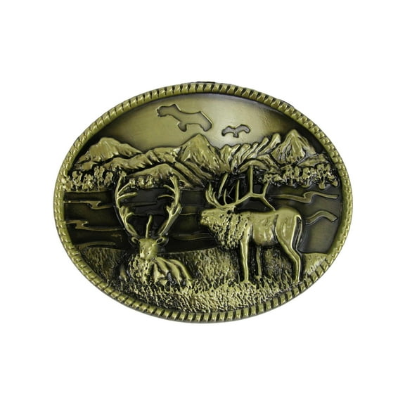CTM Scenic Elk Belt Buckle