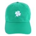 thumbnail image 1 of CTM Shamrock Embroidered Baseball Cap, 1 of 3