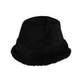 thumbnail image 1 of CTM  Sherpa Reversible Bucket Hat (Women), 1 of 4