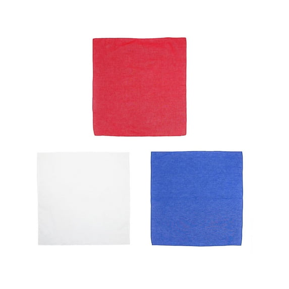 CTM Show Your Support Solid Cotton Bandana Set