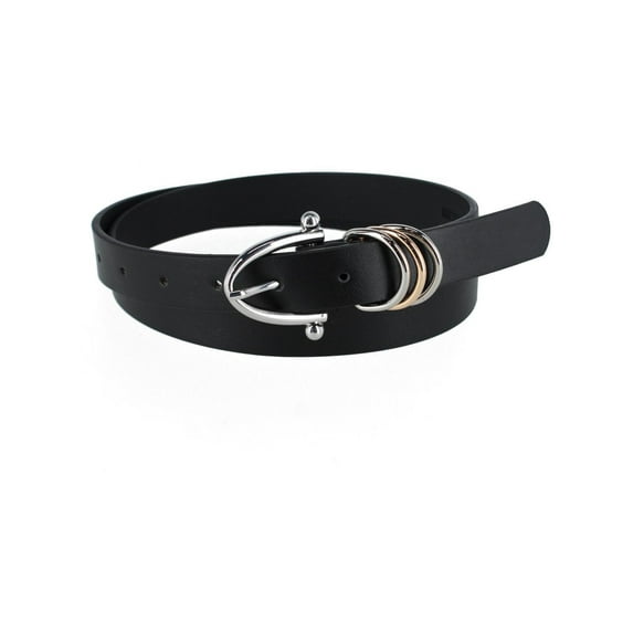 CTM Skinny Dress Belt with Triple Ring Detail (Women)