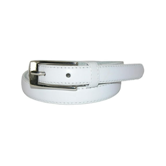 CTM  Skinny 3/4 Inch Leather Dress Belt (Women)