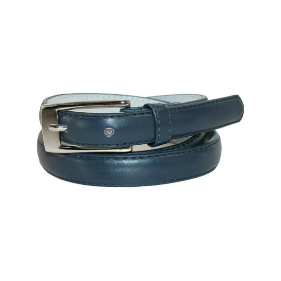 CTM Skinny 3/4 Inch Leather Dress Belt (Women)