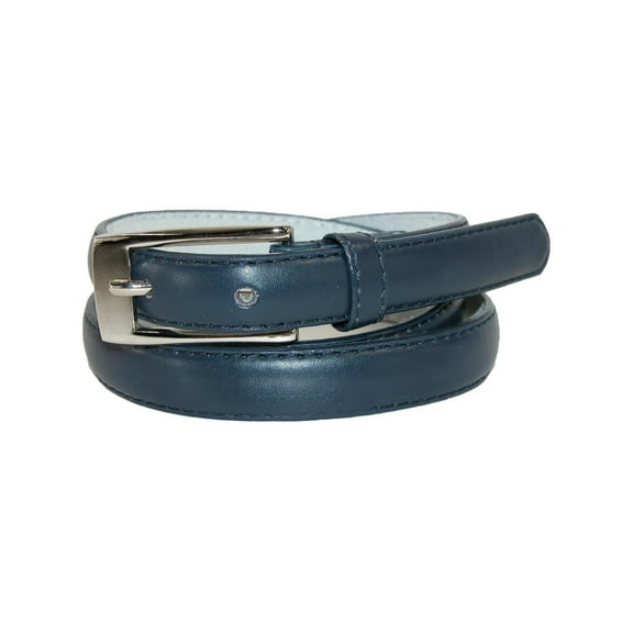 CTM Skinny 3/4 Inch Leather Dress Belt (Women)