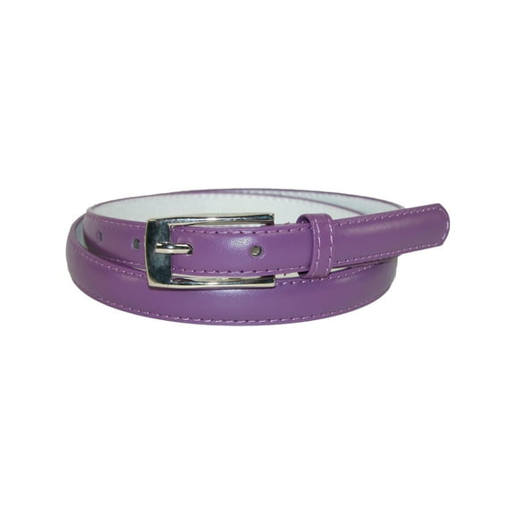 CTM  Skinny 3/4 Inch Leather Dress Belt (Women)