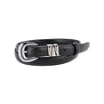 thumbnail image 1 of CTM Skinny Leather Dress Belt with Keeper Detail (Women), 1 of 4