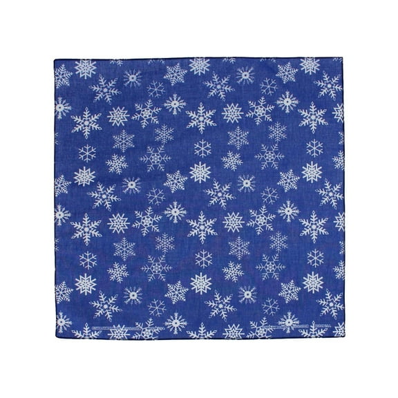 CTM Snowflake Patterned Holiday Bandana