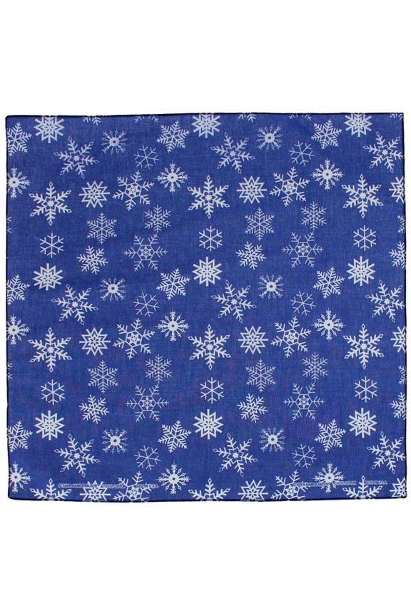Snowflake Patterned Holiday Bandana