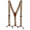 thumbnail image 1 of CTM  Solid Color Elastic Y-Back Double Clip-End Suspender (Men), 1 of 5