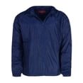 thumbnail image 1 of CTM  Solid Color Water Resistant Hooded Zip Up Winderbreaker Jacket (Men), 1 of 4