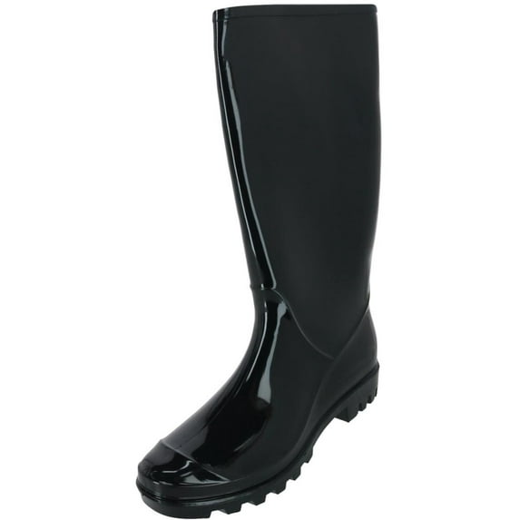 CTM Solid Color Water Resistant Rain Boots (Women)