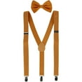 thumbnail image 1 of CTM  Solid Fashion Color Bow Tie and Suspender Set (Men), 1 of 5