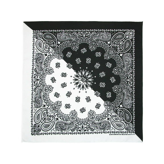CTM Split Paisley Print Bandana
